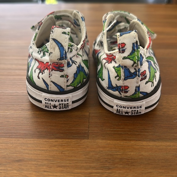 Converse Velcro dinosaur shoes toddler size 9 - Picture 3 of 7